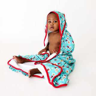 Posh Peanut Ladybug Ruffled Hooded Towel, Posh Peanut, cf-type-hooded-towel, cf-vendor-posh-peanut, Hooded Towel, Ladybug, Ladybugs, Posh Peanut, Posh Peanut Hooded Towel, Posh Peanut Ladybug
