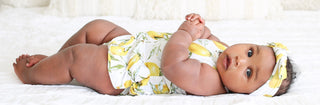 Posh Peanut Lemon Racerback with Twirl Skirt Bodysuit, Posh Peanut, Black Friday, Cyber Monday, Els PW 8258, End of Year, End of Year Sale, Infant Girls, Posh Peanut, Posh Peanut Dress Romper