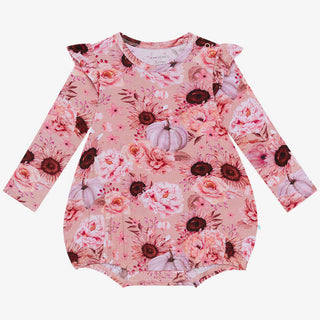 Posh Peanut Liliana L/S Ruffled Bubble Romper, Posh Peanut, Bubble Romper, Liliana, Long Sleeve Bubble Romper, Posh Peanut, Posh Peanut Long Sleeve Bubble Romper, Posh Peanut Long Sleeve Ruff