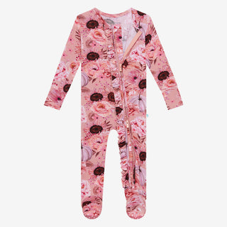 Posh Peanut Liliana Ruffled Zippered Footie, Posh Peanut, Liliana, Posh Peanut, Posh Peanut Footie, Posh Peanut Footie with Zipper, Posh Peanut Ruffled Zippered Footie, Posh Peanut Zippered F
