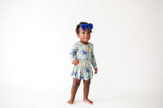 Posh Peanut Lucy L/S Henley with Twirl Skirt Bodysuit, Posh Peanut, Posh Peanut, Posh Peanut Butterflies, Posh Peanut Butterfly, Posh Peanut Exclusive 9/29, Posh Peanut Henley Romper, Posh Pe