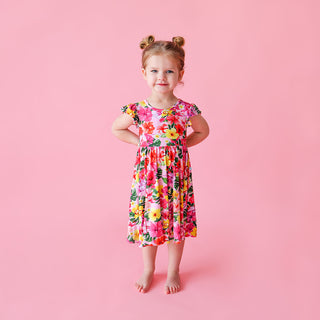 Posh Peanut Malana Ruffled Capsleeve Basic Twirl Dress, Posh Peanut, Malana, Posh Peanut, Posh Peanut Malana, Posh Peanut Ruffled Capsleeve Basic Twirl Dress, Posh Peanut Twirl Dress, POSH40,