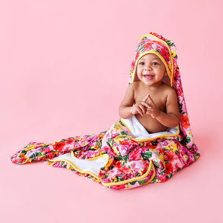 Posh Peanut Malana Ruffled Hooded Towel, Posh Peanut, Hooded Towel, Malana, Posh Peanut, Posh Peanut Hooded Towel, Posh Peanut Malana, Posh Peanut Ruffled Hooded Towel, Posh Peanut Towel, POS