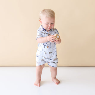 Posh Peanut Maverick S/S Collared Henley Romper, Posh Peanut, cf-size-3-6-months, cf-size-6-9-months, cf-size-9-12-months, cf-type-romper, cf-vendor-posh-peanut, Posh Custom Sale, Posh Peanut