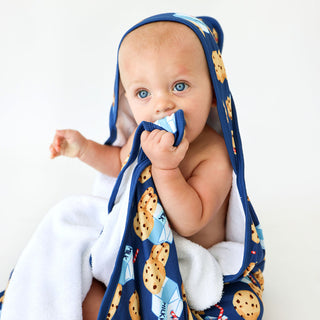 Posh Peanut Milk & Cookies Hooded Towel, Posh Peanut, Hooded Towel, Milk & Cookies, Posh Peanut, Posh Peanut Hooded Towel, Posh Peanut Towel, POSH40, Hooded Towel - Basically Bows & Bowties