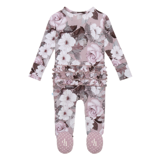 Posh Peanut Nikki Ruffled Zippered Footie, Posh Peanut, Posh Peanut, Posh Peanut Footie, Posh Peanut Footie with Zipper, Posh Peanut Nikki, Posh Peanut Nikki Ruffled Zippered Footie, Posh Pea