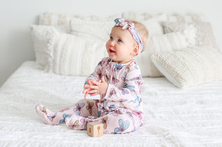 Posh Peanut Nora Ruffled Zippered Footie, Posh Peanut, Butterflies, Butterfly, Posh Peanut, Posh Peanut Butterflies, Posh Peanut Butterfly, Posh Peanut Footie, Posh Peanut Footie with Zipper,