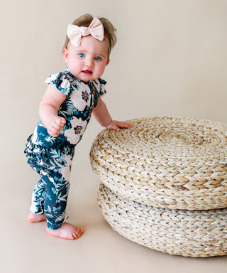 Posh Peanut Payton Ruffled Capsleeve Henley Romper, Posh Peanut, Capsleeve Henley Romper, Henley Romper, Posh Peanut, Posh Peanut Henley, Posh Peanut Henley Romper, Posh Peanut Payton, Posh P
