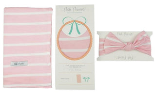 Posh Peanut Pink & White Stripes Swaddle & Headband Set, Posh Peanut, Posh Peanut, Posh Peanut Mandala, Posh Peanut Mandala Swaddle & Headband Set, Posh Peanut Swaddle & Headband Set, Posh Pe