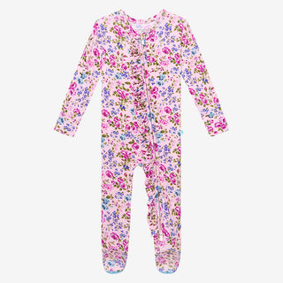 Posh Peanut Pixie Ruffled Zippered Footie, Posh Peanut, Pixie, Posh Peanut, Posh Peanut Footie, Posh Peanut Footie with Zipper, Posh Peanut Pixie, Posh Peanut Ruffled Zippered Footie, Posh Pe