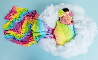 Posh Peanut Rainbow Stripes Swaddle & Headband Set, Posh Peanut, Posh Peanut, Posh Peanut Rainbow Stripes Swaddle & Headband Set, Posh Peanut Rainbow Swaddle and Headband Set, Posh Peanut Swa