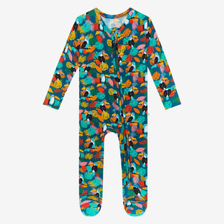 Posh Peanut Rio Footie with Zipper, Posh Peanut, Posh Peanut, Posh Peanut Footie, Posh Peanut Footie with Zipper, Posh Peanut Rio, POSH40, Rio, Footie - Basically Bows & Bowties
