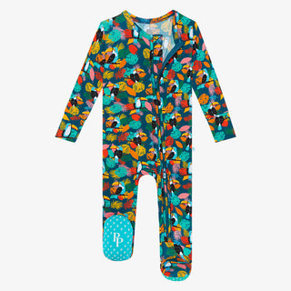 Posh Peanut Rio Footie with Zipper, Posh Peanut, Posh Peanut, Posh Peanut Footie, Posh Peanut Footie with Zipper, Posh Peanut Rio, POSH40, Rio, Footie - Basically Bows & Bowties