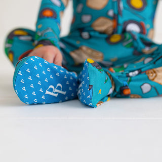 Posh Peanut Roberts Zippered Footie, Posh Peanut, cf-size-0-3-months, cf-type-footie, cf-vendor-posh-peanut, Posh Peanut, Posh Peanut Footie, Posh Peanut Footie with Zipper, Posh Peanut Zippe