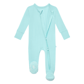 Posh Peanut Robins Egg Blue Footie with Zipper, Posh Peanut, Posh Custom Sale, Posh Peanut, Posh Peanut Footie, Posh Peanut Footie with Zipper, Posh Peanut Robins Egg Blue, Posh Peanut Solid,