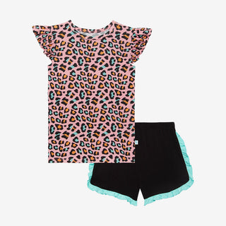 Posh Peanut Roxy Basic Ruffled Capsleeve Top & Ruffled Varsity Short, Posh Peanut, Posh Peanut, Posh Peanut Basic Ruffled Capsleeve Top & Ruffled Varsity Short, Posh Peanut Roxy, Posh Peanut 