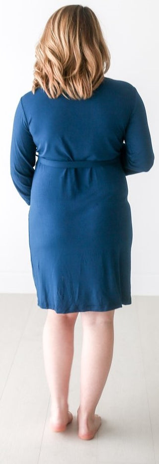 Posh Peanut Sailor Blue Mommy Robe, Posh Peanut, Cyber Monday, Els PW 5060, Els PW 8258, End of Year, End of Year Sale, Maternity Robe, Mommy Robe, Nursing Robe, Posh Custom Sale, Posh Peanut