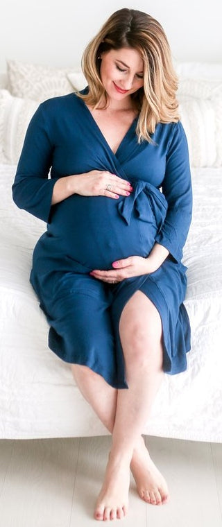 Posh Peanut Sailor Blue Mommy Robe, Posh Peanut, Cyber Monday, Els PW 5060, Els PW 8258, End of Year, End of Year Sale, Maternity Robe, Mommy Robe, Nursing Robe, Posh Custom Sale, Posh Peanut