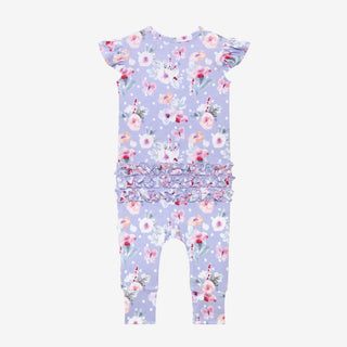 Posh Peanut Samantha Ruffled Capsleeve Basic Romper, Posh Peanut, Posh Peanut, Posh Peanut Romper, Posh Peanut Ruffled Capsleeve Basic Romper, Posh Peanut Ruffled Capsleeve Henley Romper, Pos