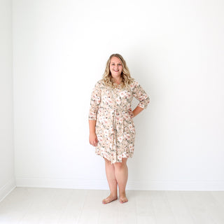 Posh Peanut Sienna Floral Mommy Robe, Posh Peanut, Maternity Robe, Mommy Robe, Nursing Robe, Posh Peanut, Posh PEanut Mommy Robe, Posh Peanut Robe, Posh Peanut Sienna Floral, Posh Peanut Sien