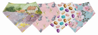 Posh Peanut Summers in France 4 Pack Bandana Bib Set, Posh Peanut, Baby Girl Bibs, Bandana Bib Set, Bandana Bibs, Bib Set, Bibs, Cyber Monday, Els PW 8258, End of Year, End of Year Sale, Flor