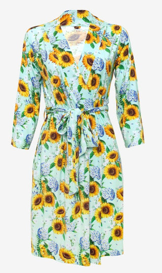 Posh Peanut Sunny Mommy Robe, Posh Peanut, Maternity Robe, Mommy Robe, Nursing Robe, Posh Custom Sale, Posh Peanut, Posh PEanut Mommy Robe, Posh Peanut Robe, Posh Peanut Sunflower, Posh Peanu