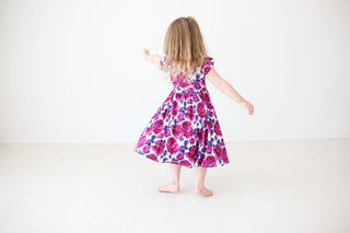 Posh Peanut Violet S/S Ruffled Capsleeve Twirl Dress, Posh Peanut, Dress, Posh PEanut, Posh Peanut Ruffled Capsleeve Twirl Dress, Posh Peanut S/S Ruffled Capsleeve Twirl Dress, Posh Peanut Tw