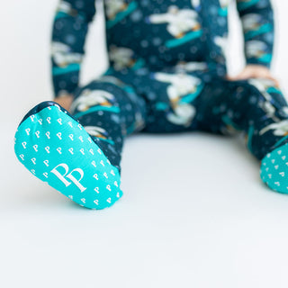 Posh Peanut Yeti Footie with Zipper, Posh Peanut, Posh Peanut, Posh Peanut Footie, Posh Peanut Footie with Zipper, POSH40, PP Fall 2022, Yeti, Footie - Basically Bows & Bowties