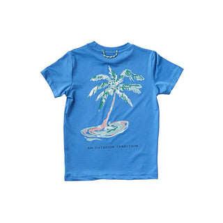Prodoh Palm Tree Performance S/S Tee in Marina Blue, Prodoh, cf-size-6-months, cf-type-tee, cf-vendor-prodoh, CM22, JAN23, Prodoh, Prodoh Palm Tree Performance S/S Tee, Prodoh Palm Tree Perfo