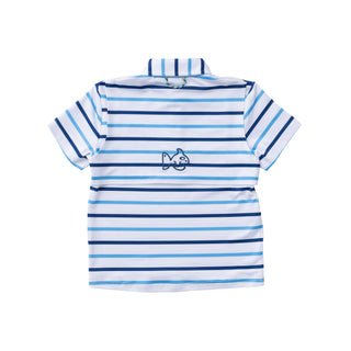 Prodoh Sea Star Stripe Performance Polo, Prodoh, CM22, Collared Shirt, JAN23, Polo Shirt, Prodoh, Prodoh Performance Polo, Prodoh Sea Star Stripe, Short Sleeve Polo Shirt, Polo - Basically Bo