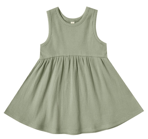 Quincy Mae Moss Ribbed Tank Dress, Quincy Mae, Dress, Els PW 5060, Quincy Mae, Quincy Mae Dress, Quincy Mae Moss, Quincy Mae Spring 2020 Drop 2, Quincy Moss Ribbed Tank Dress, Quincy Ribbed T