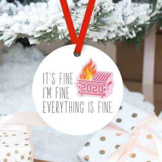 Dumpster Fire 2020 Ornament, Rubi & Lib, 2020, 2020 Christmas Ornament, 2020 Ornament, All Things Holiday, Christmas, Christmas Ornament 2020, Christmas Ornaments, Dumpster Fire 2020 Ornament