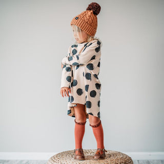 Little Stocking Co Lace Top Knee High Socks - Rust w/Brown, Little Stocking Co, Little Stocking Co, Little Stocking Co Fall 2020, Little Stocking Co Knee high Sock, Little Stocking Co Knee Hi