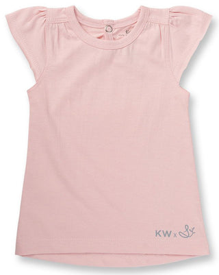 Sapling Child Blushing Rose Flutter Sleeve Tee, Sapling Child, .Flutter Tee, Baby Girl Clothing, Baby Tee, CM22, Infant Clothing, Infant Top, Sapling, Sapling Child, Tee - Basically Bows & Bo