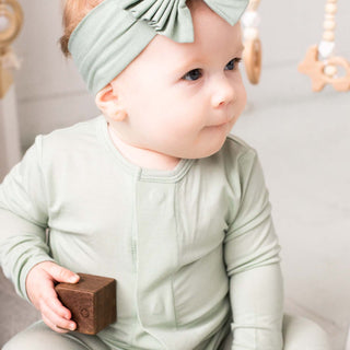 Magnetic Me Sea Foam Modal Magnetic Footie, Magnificent Baby, Baby Shower, Baby Shower Gift, cf-size-6-9-months, cf-type-footie, cf-vendor-magnificent-baby, Gender Neutral, Gender Neutral Bab