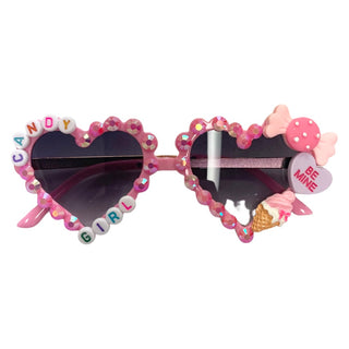Sienna Sunnies Candy Girl Heart Sunnies, Sienna Sunnies, Candy Girl Heart Sunnies, Conversation Heart Sunnies, Heart Sunnies, Made in the USA, Pink Sunglasses, Sienna Sunnies, Sunglasses, Val