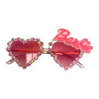 Sienna Sunnies Rhinestone Barbie Heart Sunnies - Pink, Sienna Sunnies, Barbie, Heart Sunnies, Made in the USA, Rhinestone Heart Sunnies, Rhinestone Sunglasses, Sienna Sunnies, Sunglasses, Sun