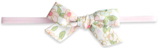 Baby Bling Pink Floral Cotton Print Skinny Bow Headband, Baby Bling, Baby Bling, Baby Bling Bows, Baby Bling Cotton Print headband, Baby Bling Fall 2018 Release, Baby Bling Floral, Baby BLing