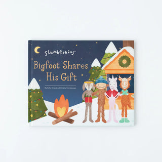 Slumberkins Shine Bright Ibex and Bigfoot hardcover toy book featuring colorful illustrations and engaging storytelling.