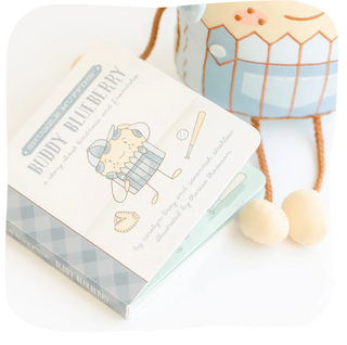 Snuggle Muffins Buddy Blueberry Book & Snuggler Set, Snuggle Muffins, Book & Snuggler Set, Buddy Blueberry, cf-type-stuffed-animal, cf-vendor-snuggle-muffins, Snuggle Muffins, Stuffed Animal,