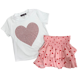 Sparkle by Stoopher Big Red Sparkle Heart Tee, Sparkle by Stoopher, Bling Tee, Bling Top, Girls Top, Girls Tops, Sparkle by Stoopher, Tops, Tshirt, Tween, Tween Girls Clothing, Valentine, Val