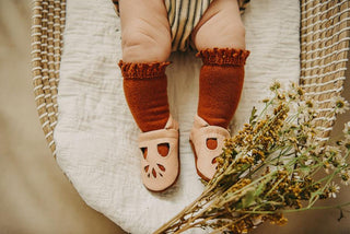 Little Stocking Co Lace Top Knee High Socks - Sugar Almond, Little Stocking Co, Little Stocking Co, Little Stocking Co Fall 2020, Little Stocking Co Knee high Sock, Little Stocking Co Knee Hi