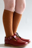 Little Stocking Co Knee High Socks - Sugar Almond, Little Stocking Co, Cable Knit Knee High, Cable Knit Knee High Socks, cf-size-1-5-3y, cf-size-7-10y, cf-type-knee-high-socks, cf-vendor-litt