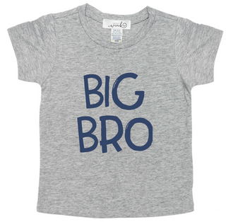 Sweet Wink Grey with Blue Big Bro S/S Tee, Sweet, Big Bro Tee, Big Brother, Big Brother Announcement, Big Brother Shirt, Big Brother Tee, Cyber Monday, Sibling, Sibling Shirt, Sweet Wink, Swe