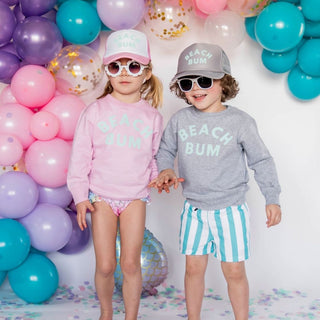 Beach Bum L/S Gray Sweatshirt, Sweet Wink, Beach Bum, Beach Bum L/S Gray Sweatshirt, BeachBum, CM22, JAN23, Sweatshirt, Sweet Wink, Sweet Wink Beach Bum, Sweet Wink Sweatshirt, Tee - Basicall