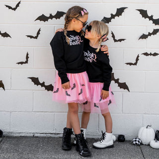 Spooky Babe L/S Sweatshirt - Black, Sweet Wink, cf-size-3t, cf-type-tee, cf-vendor-sweet-wink, CM22, Halloween, Halloween Shirt, Halloween Sweatshirt, Halloween Top, JAN23, Spooky Babe, Spook