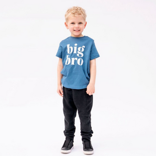 Sweet Wink Big Bro Indigo S/S Tee, Sweet Wink, Big Bro Indigo S/S Tee, Big Bro Tee, Big Brother, Big Brother Announcement, Big Brother Shirt, Big Brother Tee, cf-size-5-6y, cf-type-shirts-&-t
