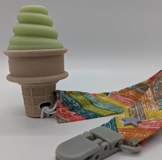 Sweetooth Growing Green Ice Cream Cone Teether 3.0, Sweetooth, Baby Shower, Baby Shower Gift, cf-type-teething-toy, cf-vendor-sweetooth, EB Baby, Gift for Baby Shower, Ice Cream Cone, Ice Cre