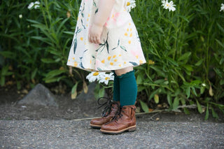 Little Stocking Co Lace Top Knee High Socks - Deep Teal, Little Stocking Co, cf-size-0-6-months, cf-size-4-6y, cf-type-knee-high-socks, cf-vendor-little-stocking-co, Little Stocking Co, Littl