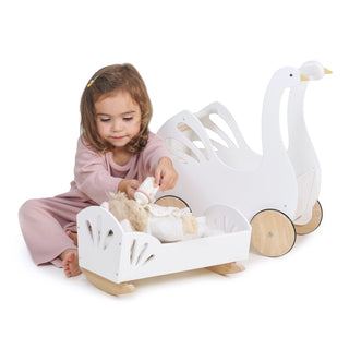 Tender Leaf Toys Sweet Swan Dolly Bed, Tender Leaf Toys, cf-type-toys, cf-vendor-tender-leaf-toys, Classic Wooden Toy, Doll Bed, Tender Leaf, Tender Leaf Toy, Tender Leaf Toys, Tender Leaf To